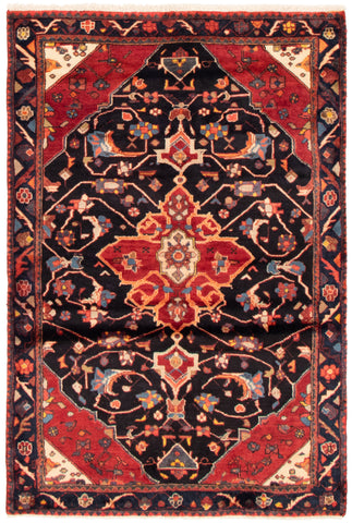 25438-Hamadan Hand-Knotted/Handmade Persian Rug/Carpet Traditional Authentic/ Size: 6'11" x 4'7"