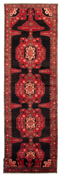 24815-Hamadan Hand-Knotted/Handmade Persian Rug/Carpet Traditional Authentic/ Size: 16'11" x 3'9"/516cm x 99cm