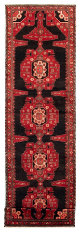 24815-Hamadan Hand-Knotted/Handmade Persian Rug/Carpet Traditional Authentic/ Size: 16'11" x 3'9"/516cm x 99cm