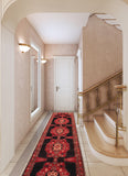 24815-Hamadan Hand-Knotted/Handmade Persian Rug/Carpet Traditional Authentic/ Size: 16'11" x 3'9"/516cm x 99cm