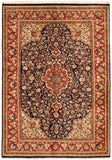 24816-Ghom Hand-knotted/Handmade Persian Rug/Carpet Traditional Authentic/ Size: 6'6" x 4'7"/198cm x 140cm