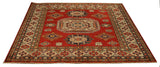 22460 - Kazak Hand-Knotted/Handmade Afghan Tribal/Nomadic Authentic/Size: 5'5" x 5'1"