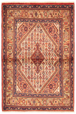 26107-Sarough Hand-Knotted/Handmade Persian Rug/Carpet Traditional Authentic/ Size: 5'3"x 3'7"/160cm x 109cm