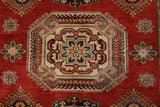 22460 - Kazak Hand-Knotted/Handmade Afghan Tribal/Nomadic Authentic/Size: 5'5" x 5'1"