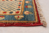 24876- Kazak Afghan Hand-knotted Contemporary/ Nomadic/Tribal Carpet/Rug/ Size/: 10'3" x 6'5"