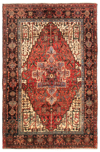 26092-Bidjar Hand-Knotted/Handmade Persian Rug/Carpet Traditional/ Authentic/ Size: 7'10"x 5'1"