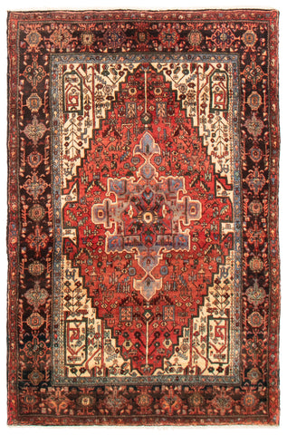 26092-Bidjar Hand-Knotted/Handmade Persian Rug/Carpet Traditional/ Authentic/ Size: 7'10"x 5'1"