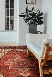 26092-Hamadan Hand-Knotted/Handmade Persian Rug/Carpet Traditional/Authentic/ Size: 7'10'' x 5'1''