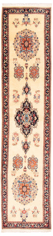 24866- Mashad Handmade/Hand-Knotted Persian Rug/Traditional/Carpet Authentic/ Size: 13'1" x 2'11"/399cm x 89cm