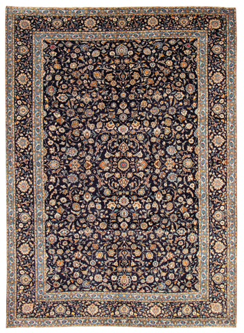 25419-Kashan Hand-Knotted/Handmade Persian Rug/Carpet Traditional/Authentic/Size: 13'11" x 9'10"