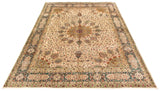 25415- Tabriz Persian Hand-knotted/Handmade/Authentic/Traditional Carpet/Rug / Size: 13'3" x 9'9"