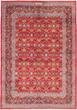 26701-Mashad Hand-Knotted/Handmade Persian Rug/Carpet Traditional Authentic/ Size: 9'8" x 6'8"