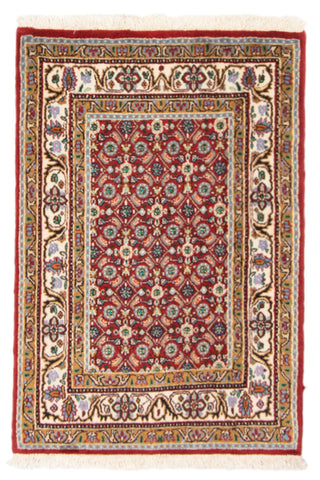 26720-Moud Handmade/Hand-Knotted Persian Rug/Traditional/Carpet Authentic/ Size/: 3'0" x 2'0"/91cm x 61cm