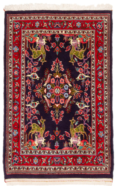 26718-Kashan Hand-Knotted/Handmade Persian Rug/Carpet Traditional/Authentic/Size/: 3'5" x 2'2"