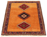 26106-Yalameh Hand-Knotted/Handmade Persian Rug/Carpet Tribal/Nomadic Authentic/ Size: 4'8" x 3'4"