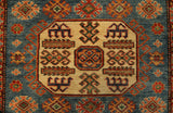 22469 -  Royal Kazak Hand-Knotted/Handmade Afghan Tribal/Nomadic Authentic/Size: 5'10" x 4'1"