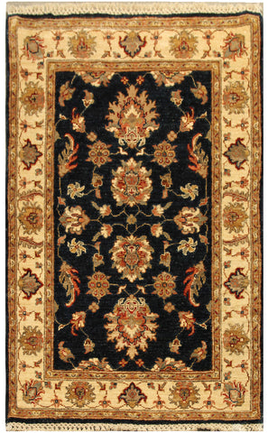 22297 - Chobi Ziegler Hand-Knotted/Handmade Afghan Rug/Carpet Traditional/Authentic/Size: 3'11" x 2'8"
