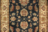 22297 - Chobi Ziegler Hand-Knotted/Handmade Afghan Rug/Carpet Traditional/Authentic/Size: 3'11" x 2'8"