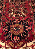 24140-Meshkin Hand-Knotted/Handmade Persian Rug/Carpet Tribal/Nomadic Authentic/ Size: 11'1" x 3'5"