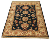 22298 - Chobi Ziegler Hand-Knotted/Handmade Afghan Rug/Carpet / Traditional/Authentic/Size: 4'2" x 2'7"