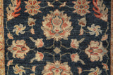 22298 - Chobi Ziegler Hand-Knotted/Handmade Afghan Rug/Carpet / Traditional/Authentic/Size: 4'2" x 2'7"