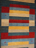 15427-Lori Gabbeh Hand-Knotted/Handmade Persian Rug/Carpet Tribal/Nomadic Authentic/ Size:  6'10" x 3'0"