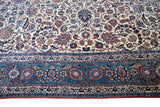 24798 - Antique Kashan (Circa 1920-1935) Handmade/Hand-Knotted Persian Rug/Traditional/Carpet Authentic/Size: 10'2" x 8'1"/310cm x 246cm