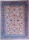 24798 - Antique Kashan (Circa 1920-1935) Handmade/Hand-Knotted Persian Rug/Traditional/Carpet Authentic/Size: 10'2" x 8'1"/310cm x 246cm