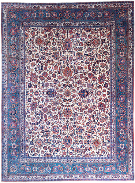 24798 - Antique Kashan (Circa 1920-1935) Handmade/Hand-Knotted Persian Rug/Traditional/Carpet Authentic/Size: 10'2" x 8'1"/310cm x 246cm