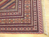 15387-Kelim Hand-Knotted/Handmade Persian Rug/Carpet Tribal/Nomadic Authentic/ Size: 6'5" x 5'4"