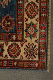 22449 -Royal Kazak Hand-Knotted/Handmade Afghan Tribal/Nomadic Authentic/Size: 4'10" x 3'5"