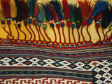 14646 - Shiraz Persian Hand-weaved Antique Authentic/Traditional Nomadic/Tribal/ Size: 6'4" x 4'9"