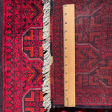 25398B- Royal Khal Mohammad Afghan Hand-Knotted Authentic/Traditional/Carpet/Rug/ Size: 9'10" x 2'6"