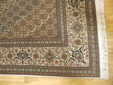 15023 - Tabriz Persian Hand-Knotted Authentic/Traditional Carpet/Rug Silk-made Signed-piece/ Size: 10'1" x 6'7"