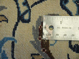 15018 - Nain Persian Hand-Knotted Authentic/Traditional Carpet/Rug Silk-made 10'4" x 6'7"