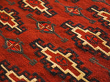 14645 - Turkoman Persian Hand-weaved Antique Authentic/Traditional Nomadic/Tribal Sumac-bag/ Size: 3'9" x 2'7"