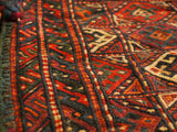 15108-Sumac Bag Turkmen Hand-Knotted/Handmade Persian Rug/Carpet Tribal/Nomadic Authentic/ Size: 3'6" x 2'7"