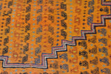 14658 - Turkoman Russian Hand-weaved Antique Authentic/Traditional Nomadic/Tribal Horse-blanket Size: 5'1" x 4'2"