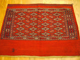 15149-Turkmen Sumac Bag Hand-Knotted/Handmade Persian Rug/Carpet Tribal/Nomadic/Authentic/ Size: 3'5" x 2'7"