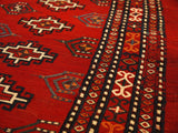 15153-Turkmen Sumac Bag Hand-Knotted/Handmade Persian Rug/Carpet Tribal/Nomadic Authentic/ Size: 4'0" x 2'8"