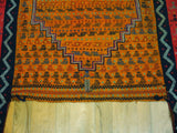14658 - Turkoman Russian Hand-weaved Antique Authentic/Traditional Nomadic/Tribal Horse-blanket Size: 5'1" x 4'2"