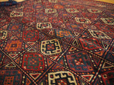 15108-Sumac Bag Turkmen Hand-Knotted/Handmade Persian Rug/Carpet Tribal/Nomadic Authentic/ Size: 3'6" x 2'7"