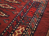 14645 - Turkoman Persian Hand-weaved Antique Authentic/Traditional Nomadic/Tribal Sumac-bag/ Size: 3'9" x 2'7"