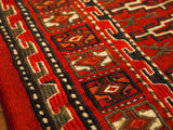 15129-Turkmen Sumac Bag Hand-Knotted/Handmade Persian Rug/Carpet Tribal/Nomadic/Authentic/ Size: 3'3" x 2'7"