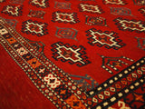 15153-Turkmen Sumac Bag Hand-Knotted/Handmade Persian Rug/Carpet Tribal/Nomadic Authentic/ Size: 4'0" x 2'8"