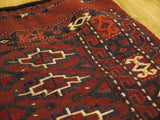 15116-Turkeman Sumac Bag Hand-Knotted/Handmade Persian Rug/Carpet Tribal/Nomadic Authentic/ Size: 3'6" x 2'10"