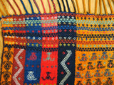 14658 - Turkoman Russian Hand-weaved Antique Authentic/Traditional Nomadic/Tribal Horse-blanket Size: 5'1" x 4'2"
