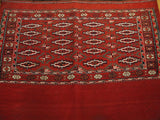 15129-Turkmen Sumac Bag Hand-Knotted/Handmade Persian Rug/Carpet Tribal/Nomadic/Authentic/ Size: 3'3" x 2'7"