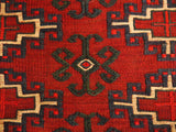 15110-Turkmen Sumac Bag Hand-Knotted/Handmade Persian Rug/Carpet Tribal/Nomadic Authentic/ Size: 3'9" x 2'6"