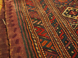 15108-Sumac Bag Turkmen Hand-Knotted/Handmade Persian Rug/Carpet Tribal/Nomadic Authentic/ Size: 3'6" x 2'7"